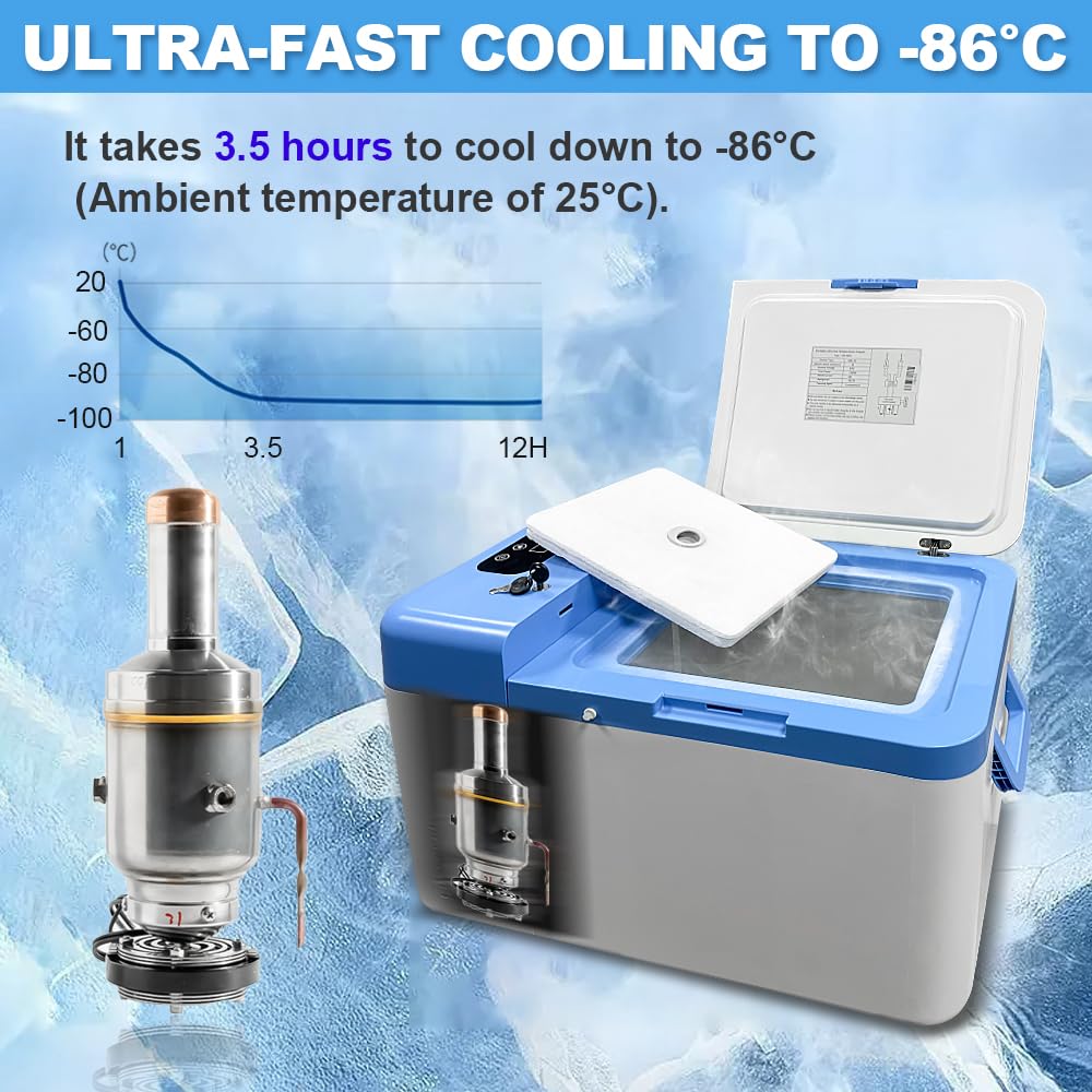 Amazon.com: 20L Ultra-Low Temperature Freezer Protable -86℃/-112
